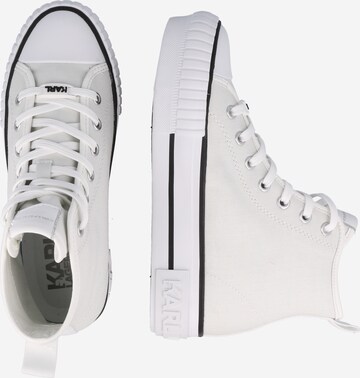 Karl Lagerfeld High-Top Sneakers in White