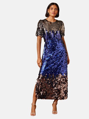 Robe love & roses en bleu : devant