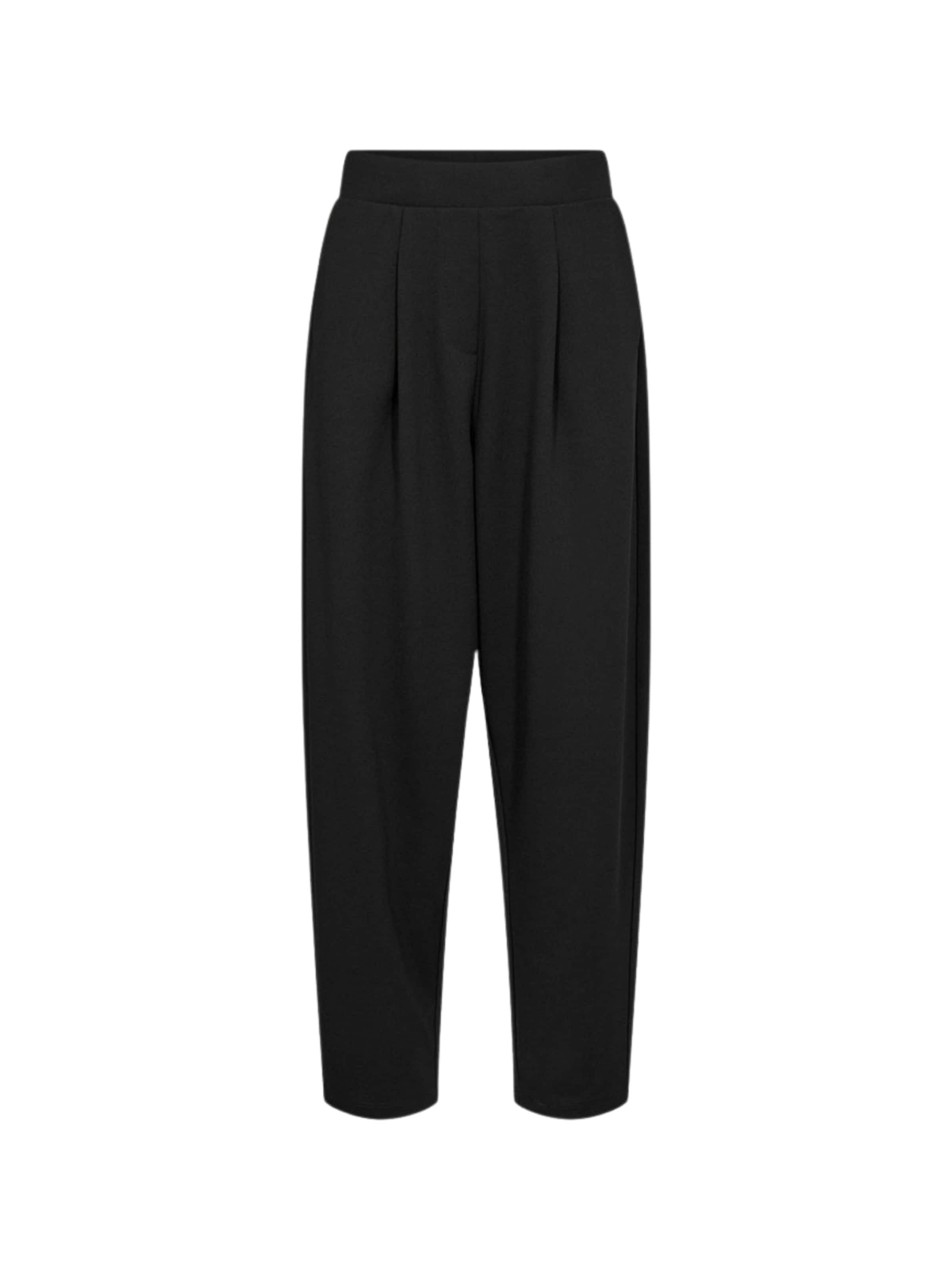 Soyaconcept - Loosefit Pantalón plisado 'SIHAM 103' en negro: frente