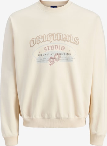 JACK & JONES Sweatshirt in Wit: voorkant