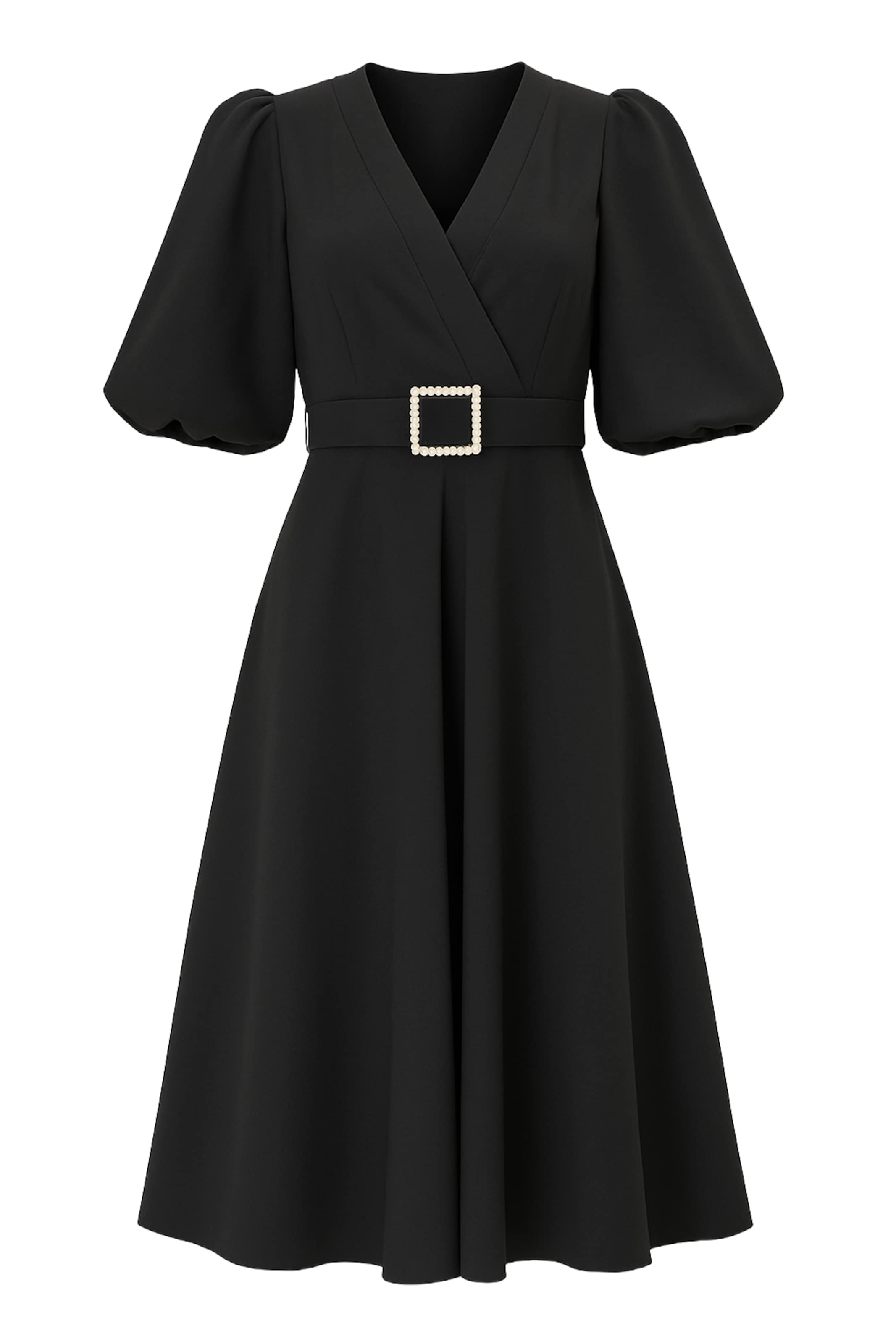 WOMAN VISION Kleid in Schwarz: Vorderseite