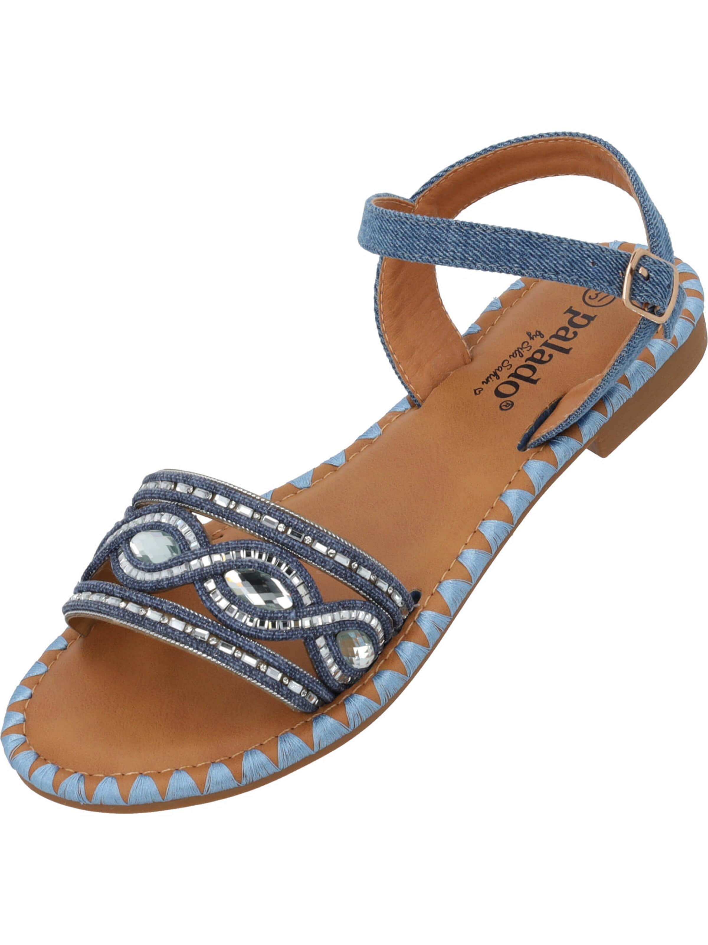 Palado by Sila Sahin Sandale 'Naforao'‌‌‌‌‌‌‌‌ in Blau: Vorderseite