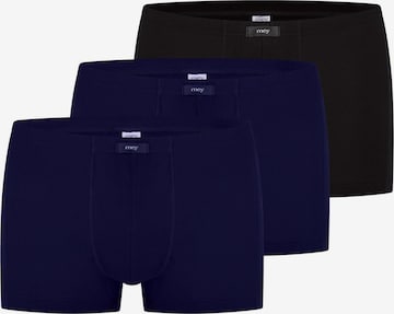 Mey Boxershorts 'Network' in Blau: Vorderseite