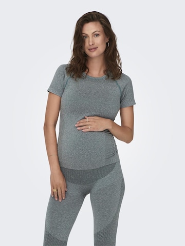 T-shirt fonctionnel Only Maternity en gris : devant