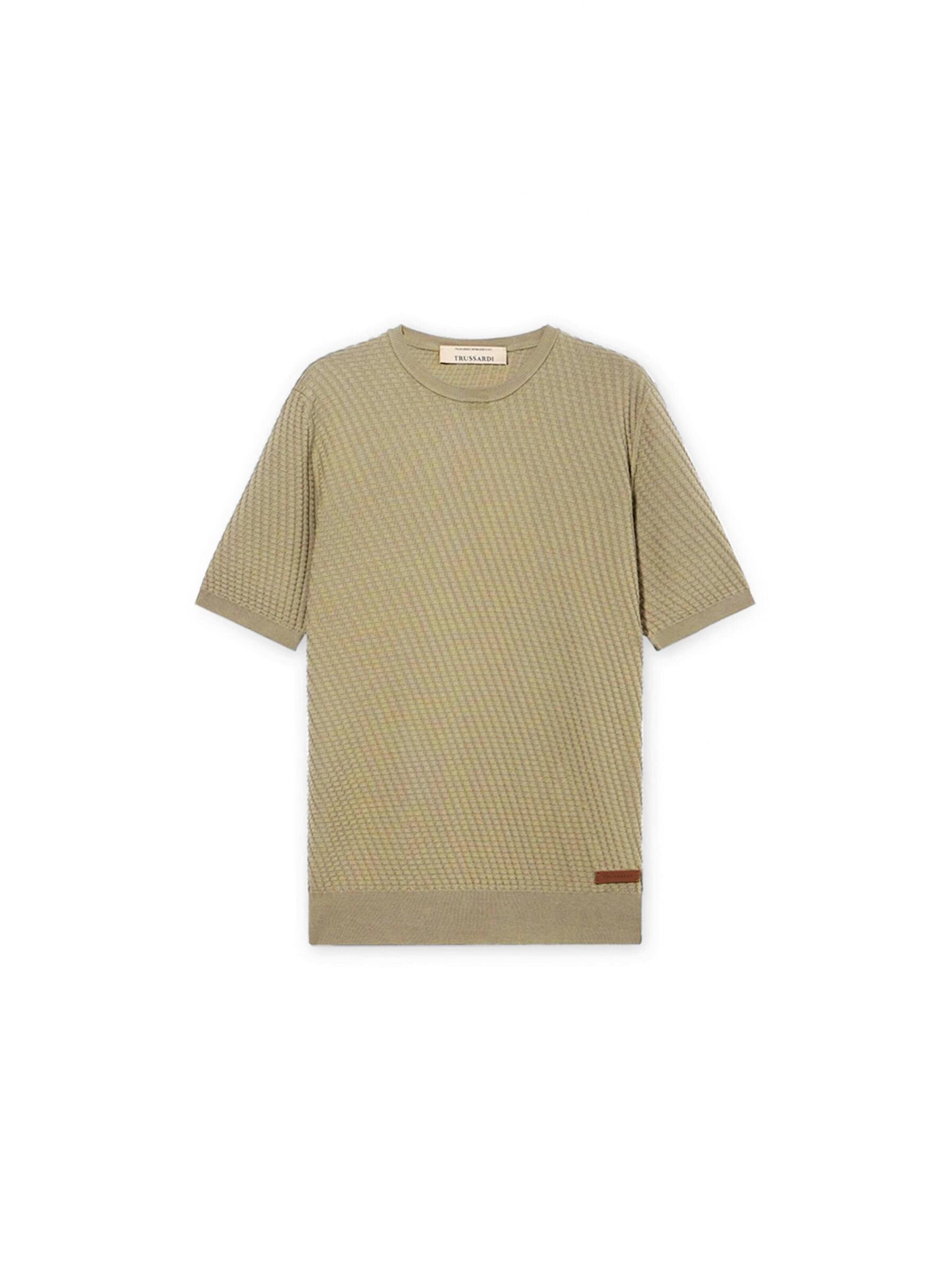 Trussardi - Camiseta de fútbol en verde: frente