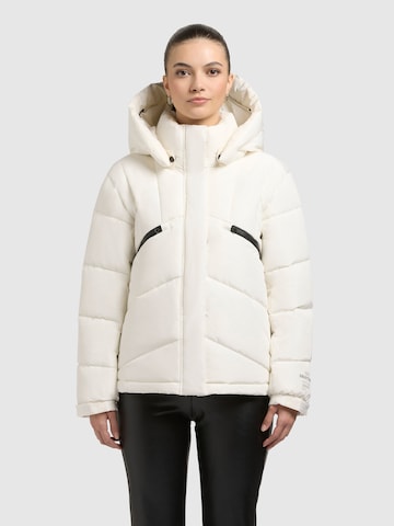 khujo Winterjacke 'Evande' in Weiß: Vorderseite