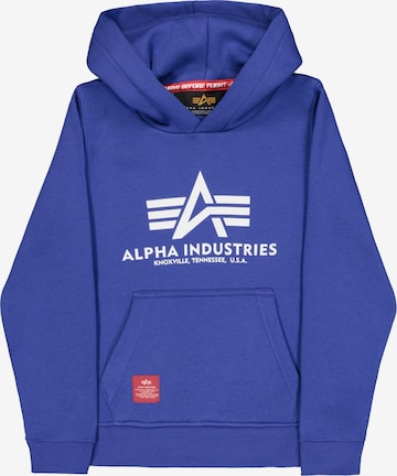 ALPHA INDUSTRIES - Sudadera en azul: frente