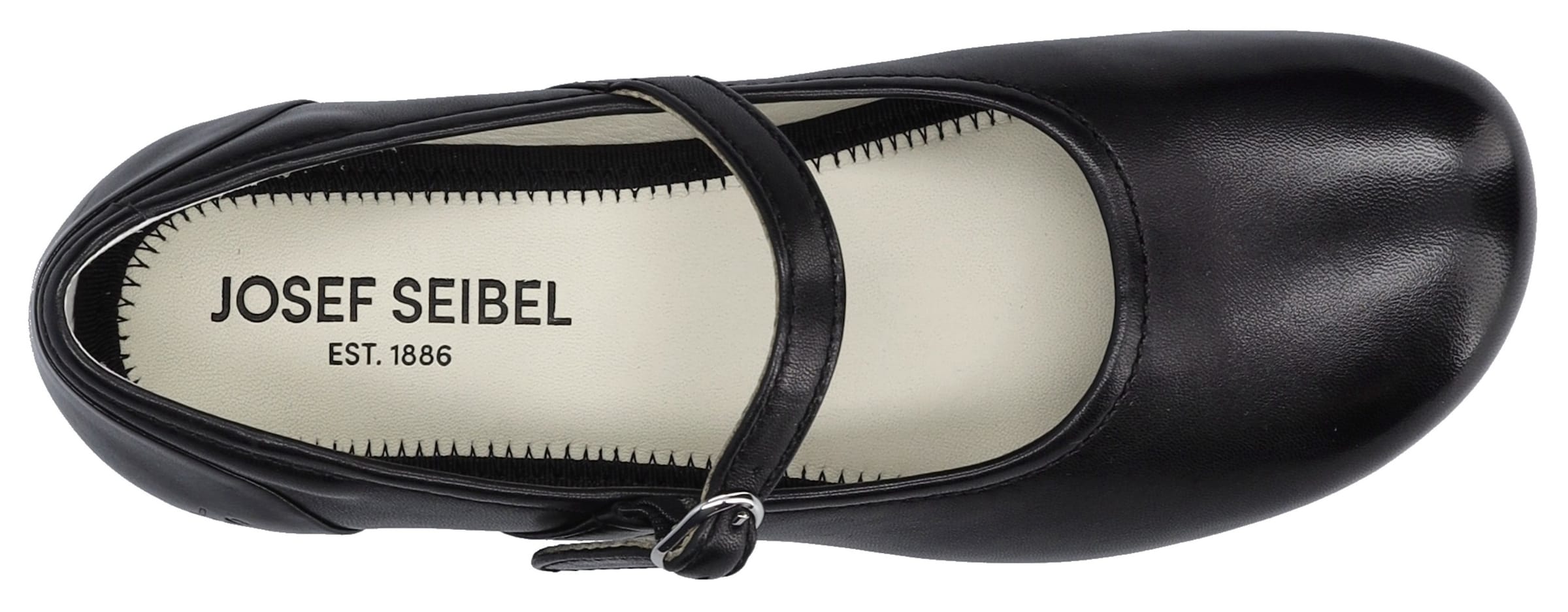 JOSEF SEIBEL Riemchenballerina in Schwarz
