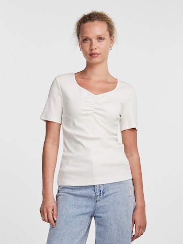 PIECES Shirt 'Tania' in White: front