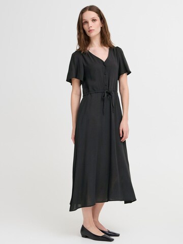 ICHI Shirt dress 'IHVera' in Black: front