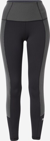 Reebok Skinny Sportbroek in Zwart: voorkant