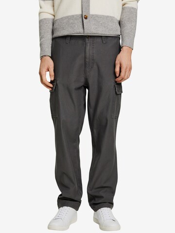 Regular Pantalon cargo ESPRIT en gris : devant