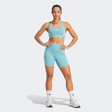 ADIDAS PERFORMANCE Skinny Workout Pants in Blue