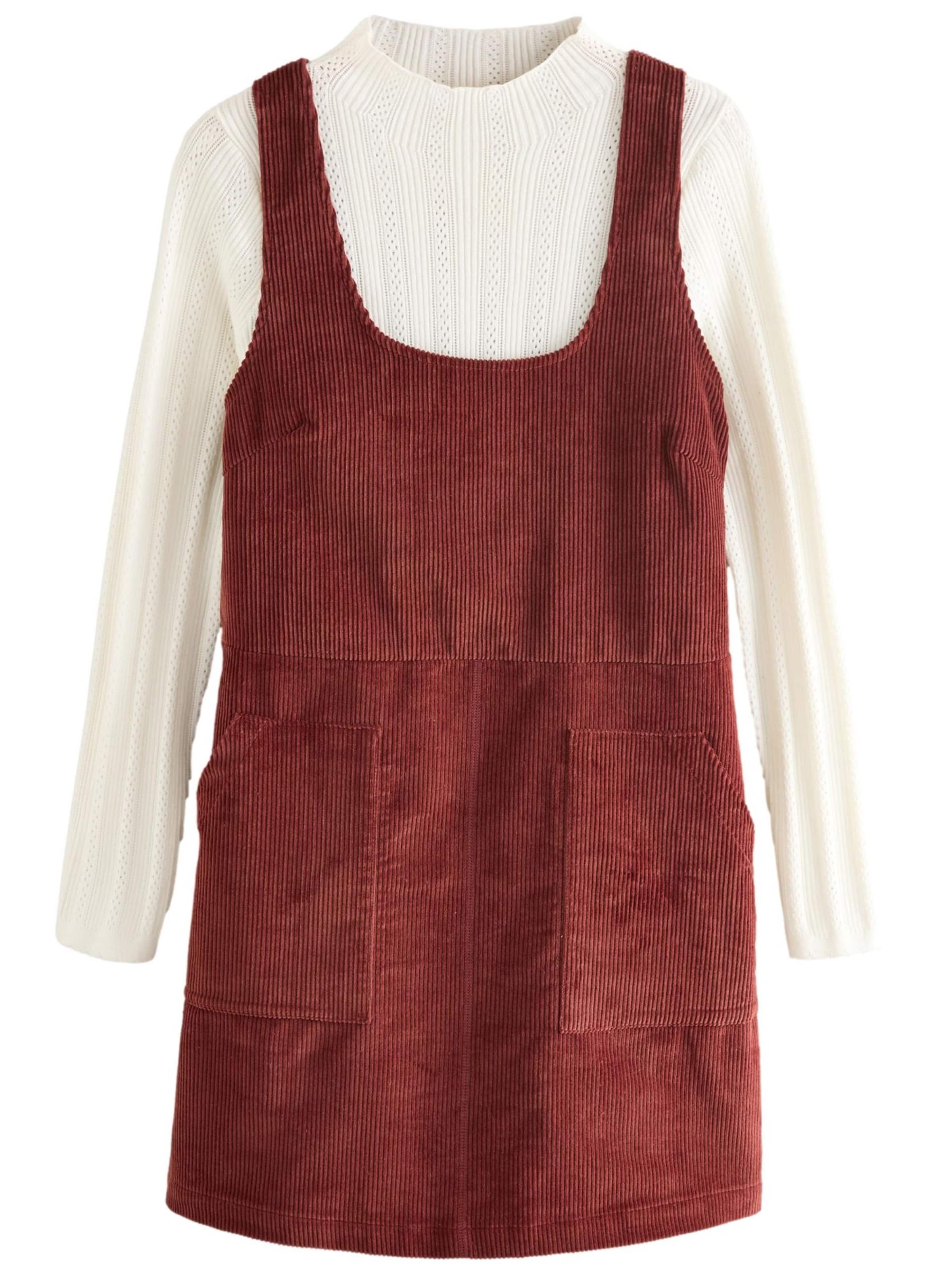 Next Рокля в кафяво: отпред