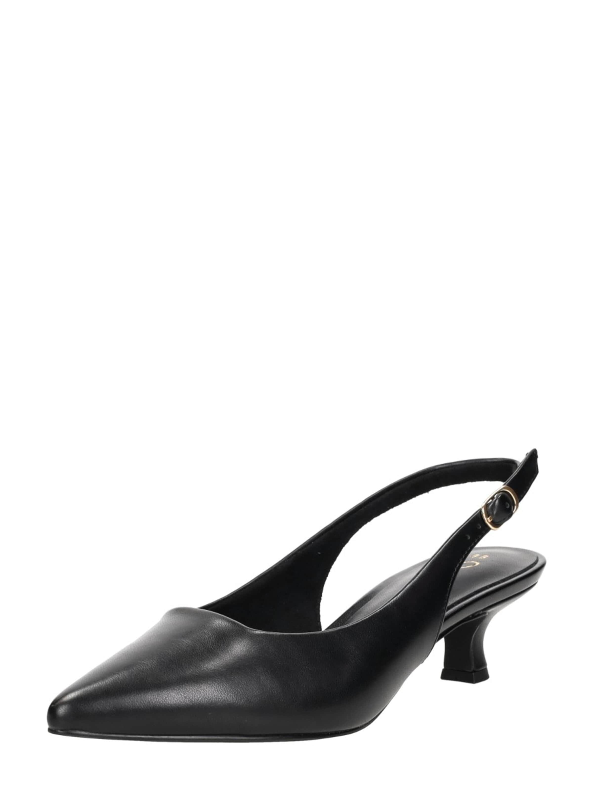 MARCO TOZZI - Sapatos abertos atrás em preto: frente