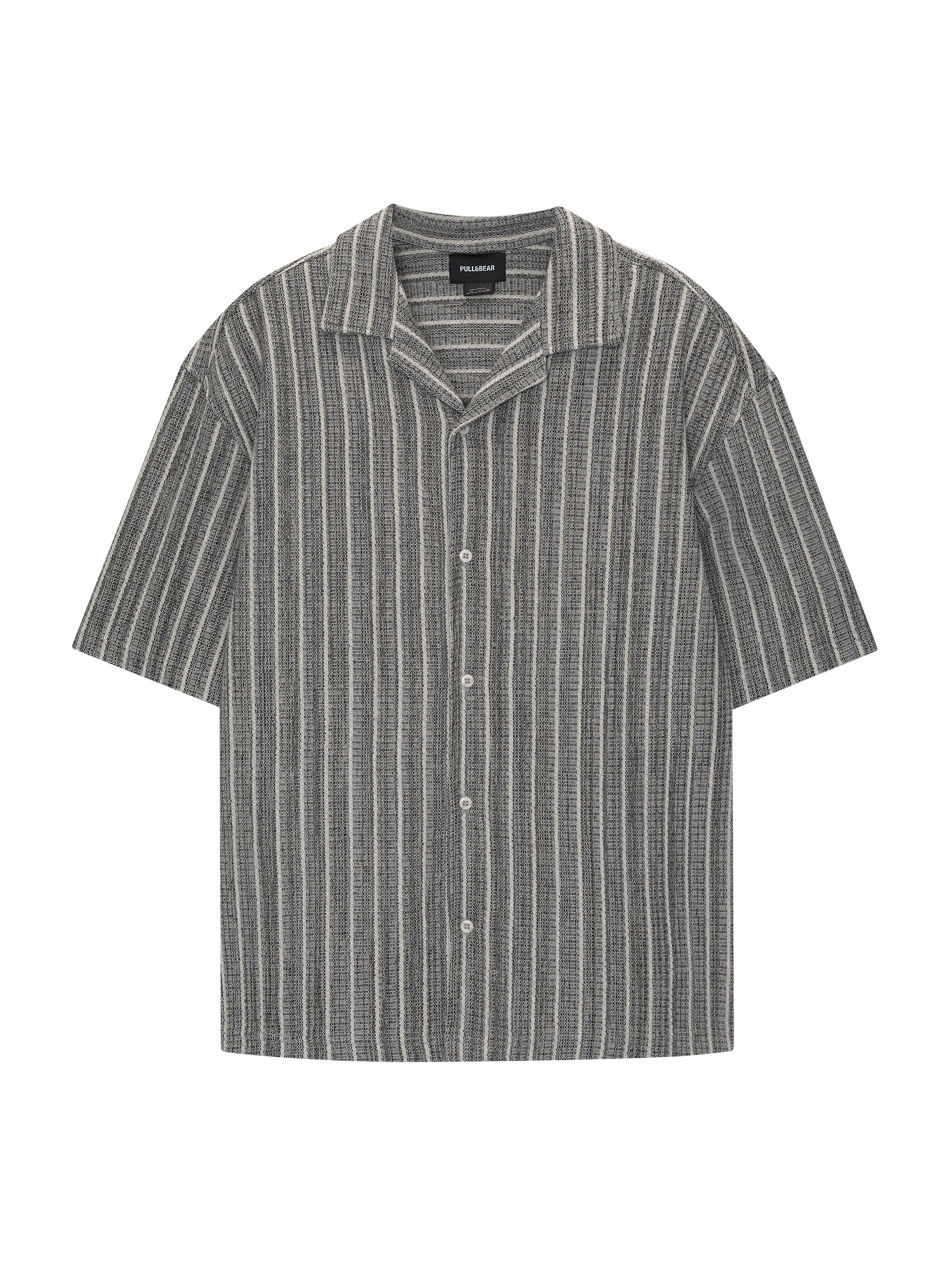 Pull&Bear Comfort fit Ing - szürke: elől