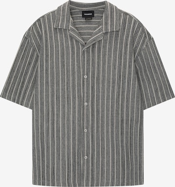 Pull&Bear Comfort fit Overhemd in Grijs: voorkant