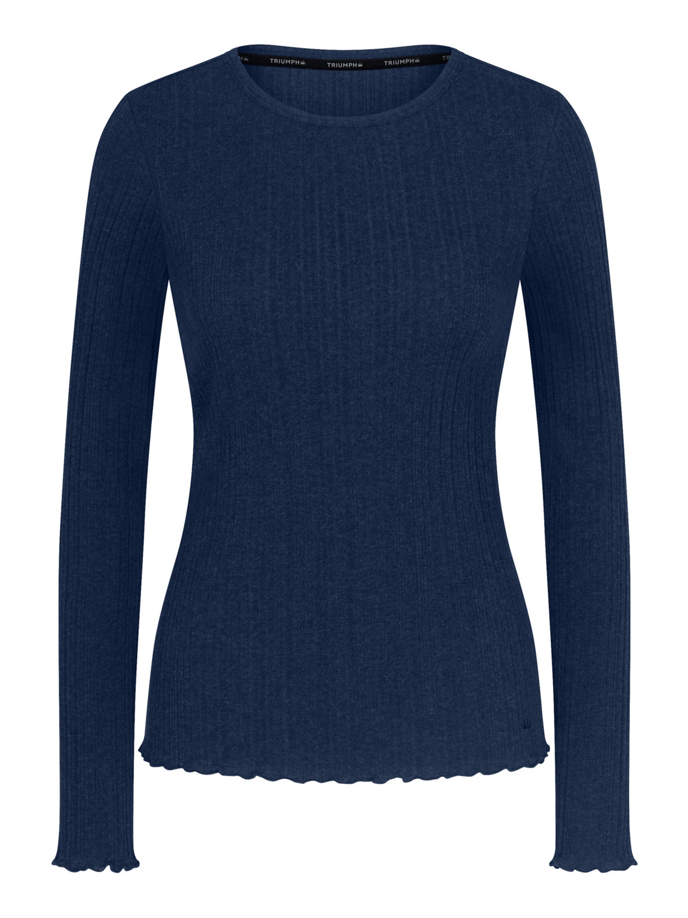 TRIUMPH Shirt ' Red Label Versatile Rib ' in Blue: front