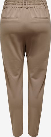 ONLY Slim fit Pleat-front trousers 'Poptrash' in Brown