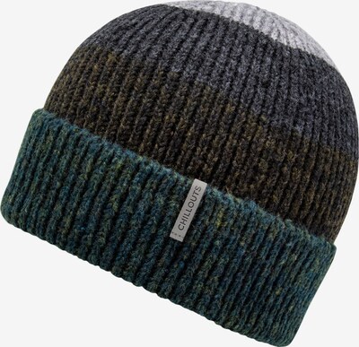 chillouts Bonnet 'Fritz Hat' en marron / gris / pétrole, Vue avec produit