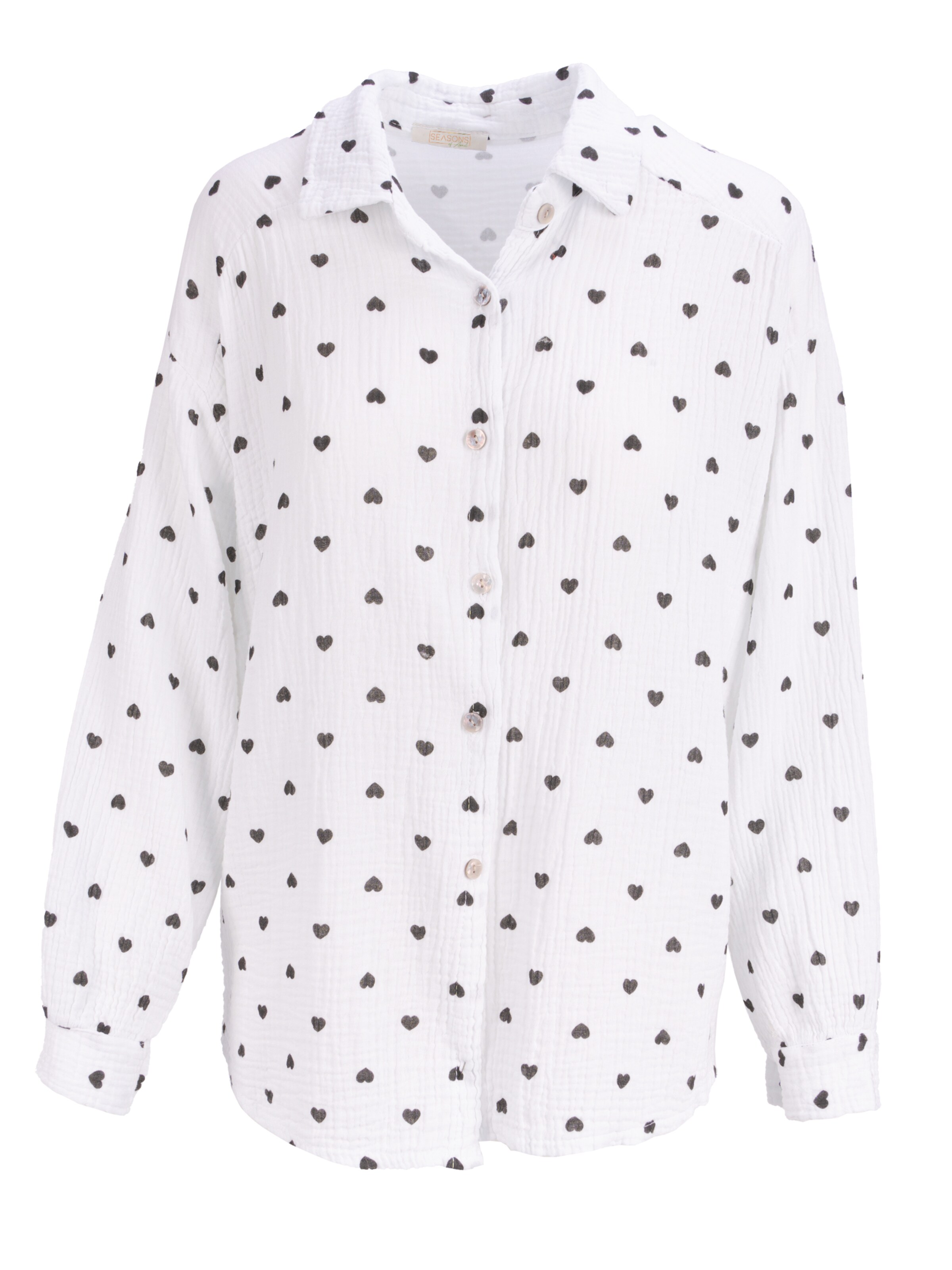 Seasons of April Blouse 'Liya' in Wit: voorkant