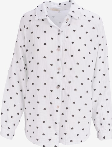 Chemisier 'Liya' Seasons of April en blanc : devant