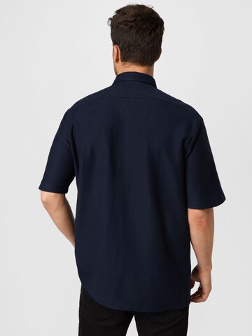 TOM TAILOR DENIM Comfort fit Overhemd in Blauw