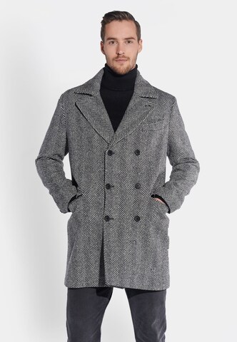 Manteau mi-saison Steffen Klein en gris : devant