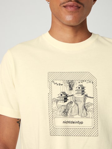 ABOUT YOU Limited T-Shirt 'Vince' nichtdeintyp by Marvin Game in Beige