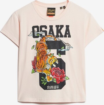 Superdry Shirt 'Osaka 6' in Beige: predná strana