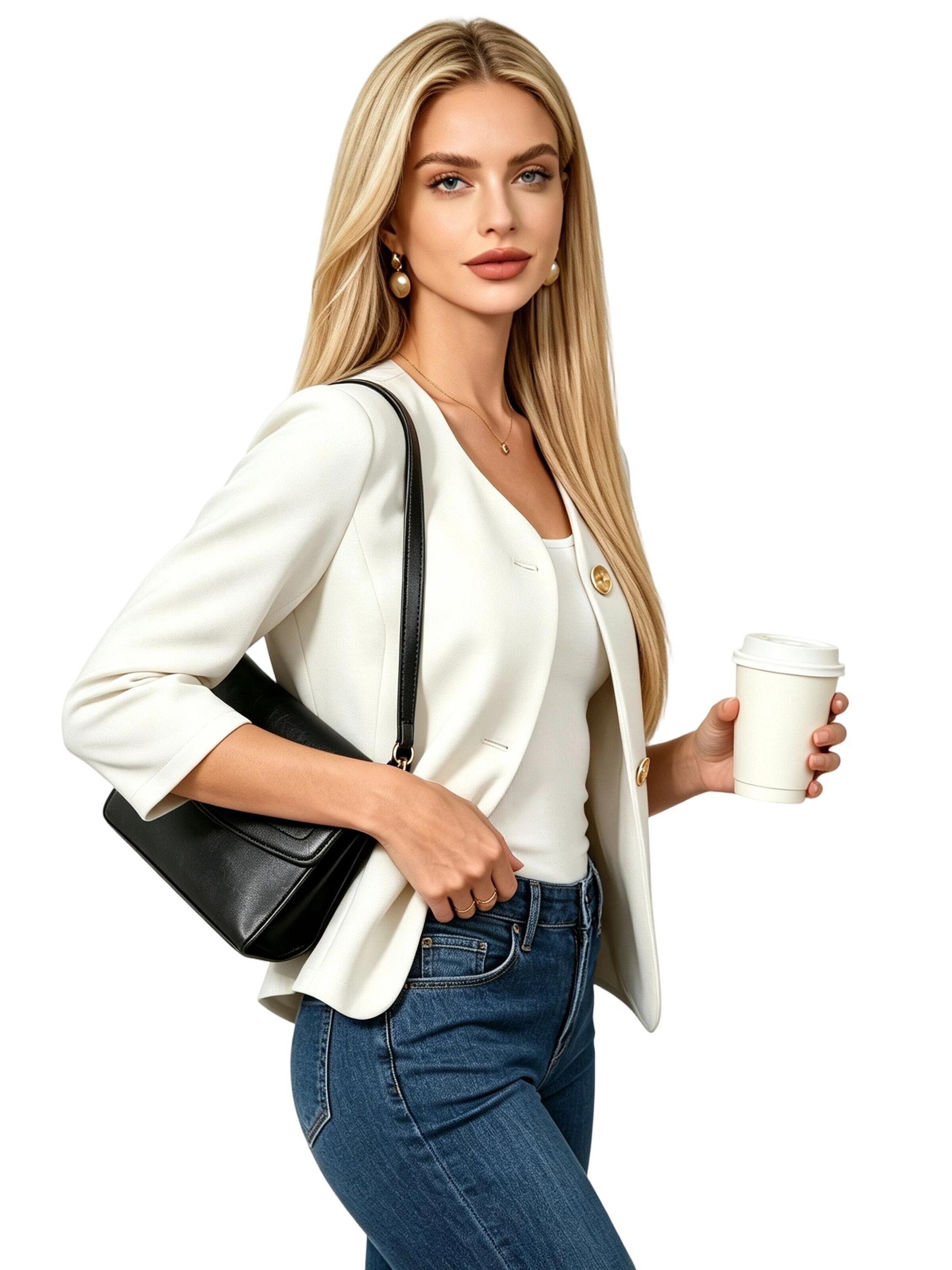 MODIURBAN Blazer in White
