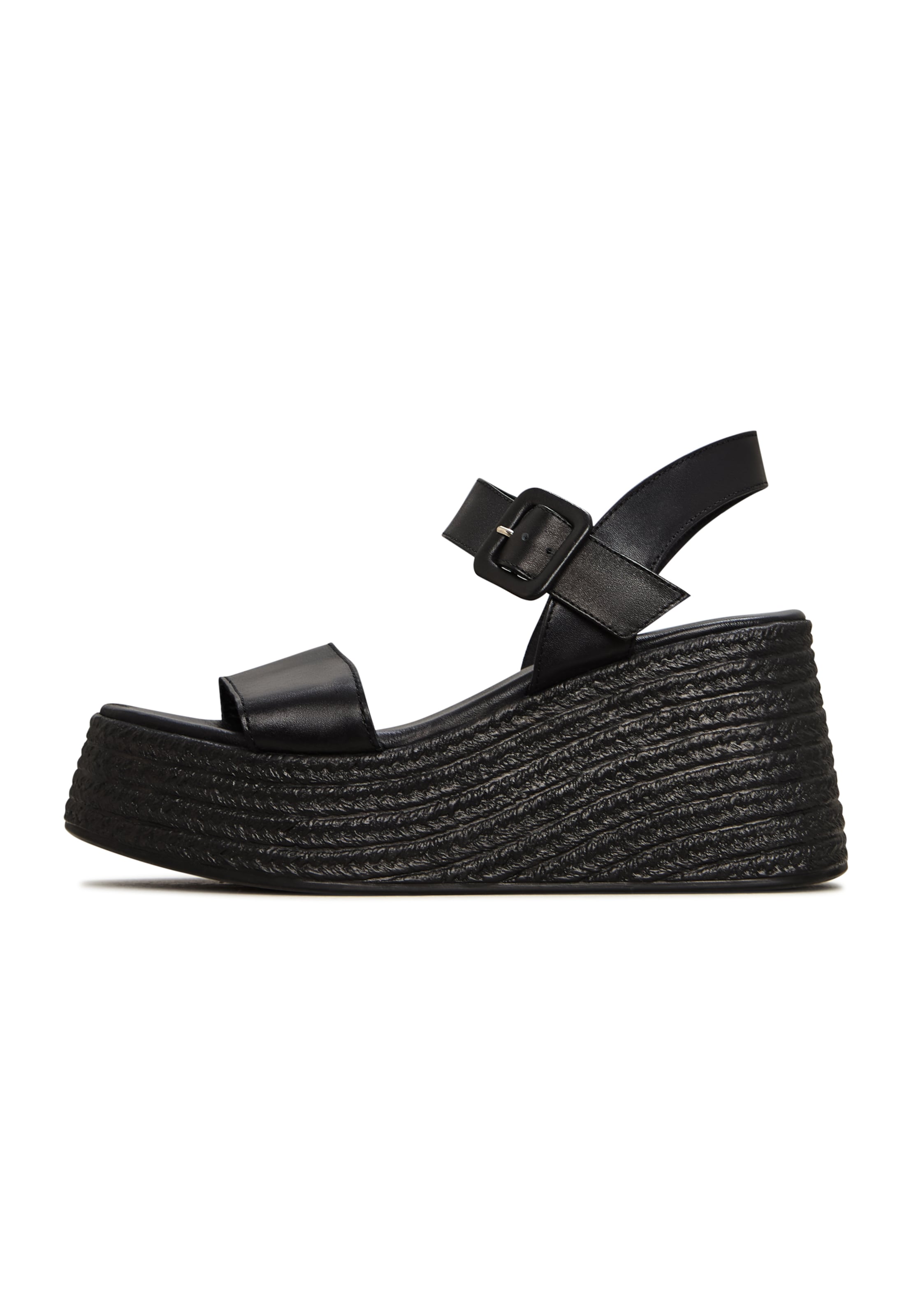CESARE GASPARI Sandals in Black: front