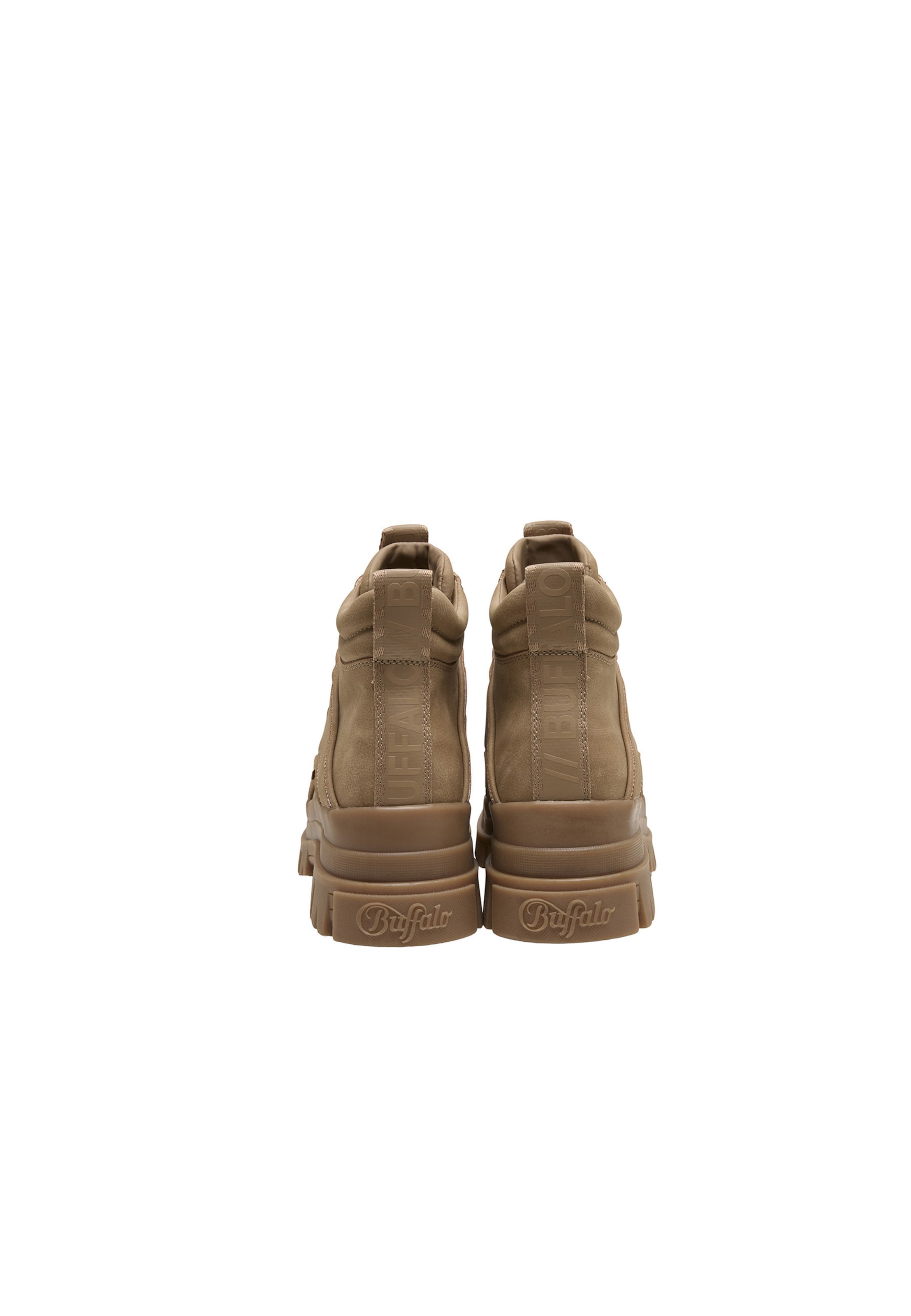 BUFFALO Schnürstiefelette in Braun