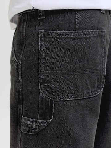 Jack & Jones Junior Loosefit Jeans 'JJIALEX' in Zwart