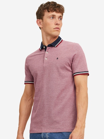 JACK & JONES Shirt 'Paulos - Slim Fit' in Red