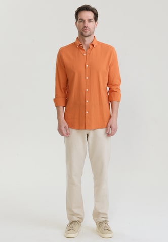 Coupe regular Chemise business Felix Hardy en orange