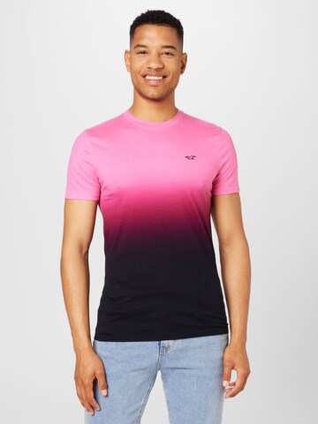 HOLLISTER - Camisa em rosa: frente