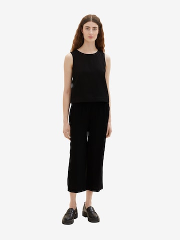 TOM TAILOR Loose fit Pants in Black