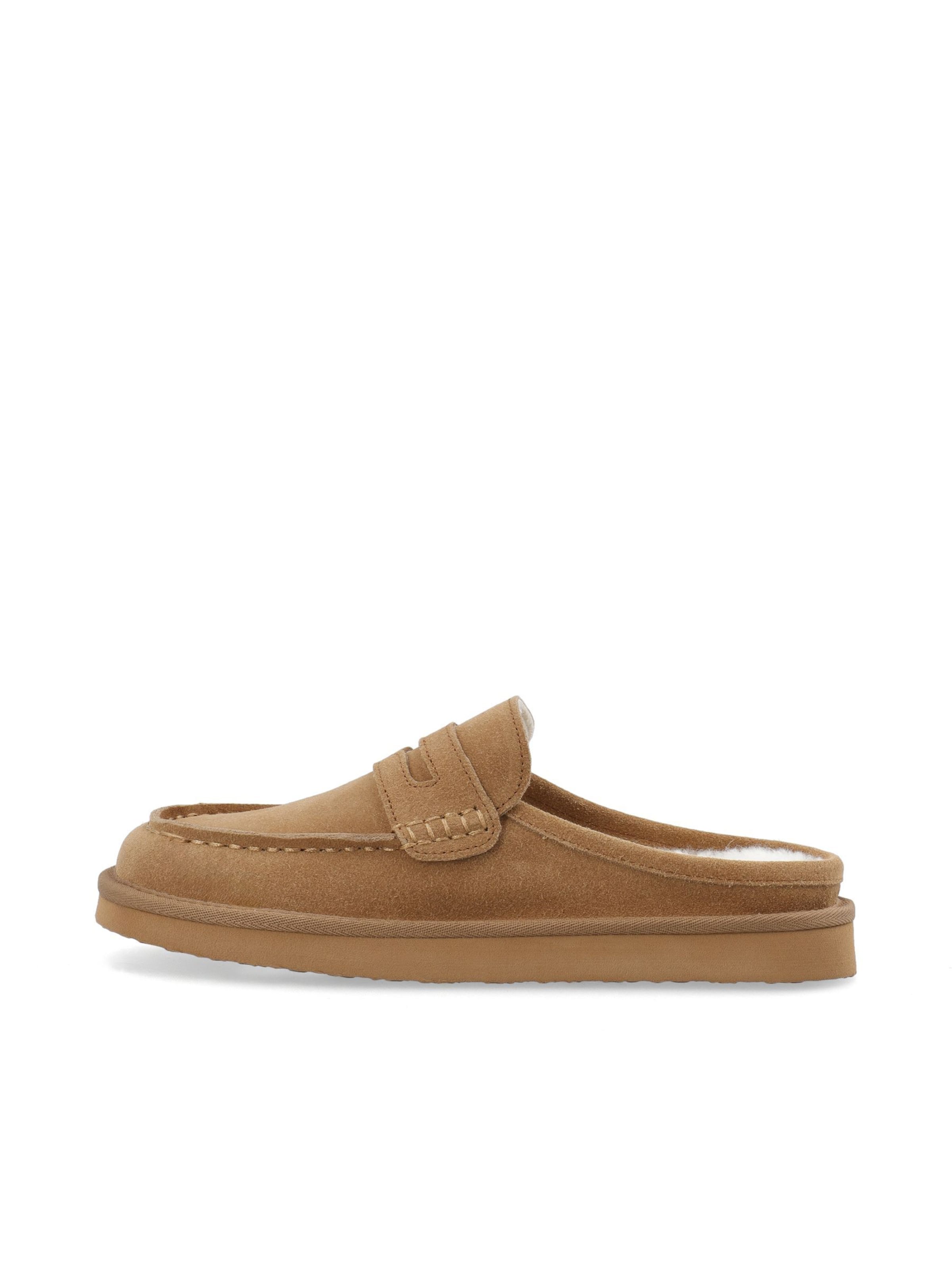 Bianco - Zapatillas de casa en marrón: frente