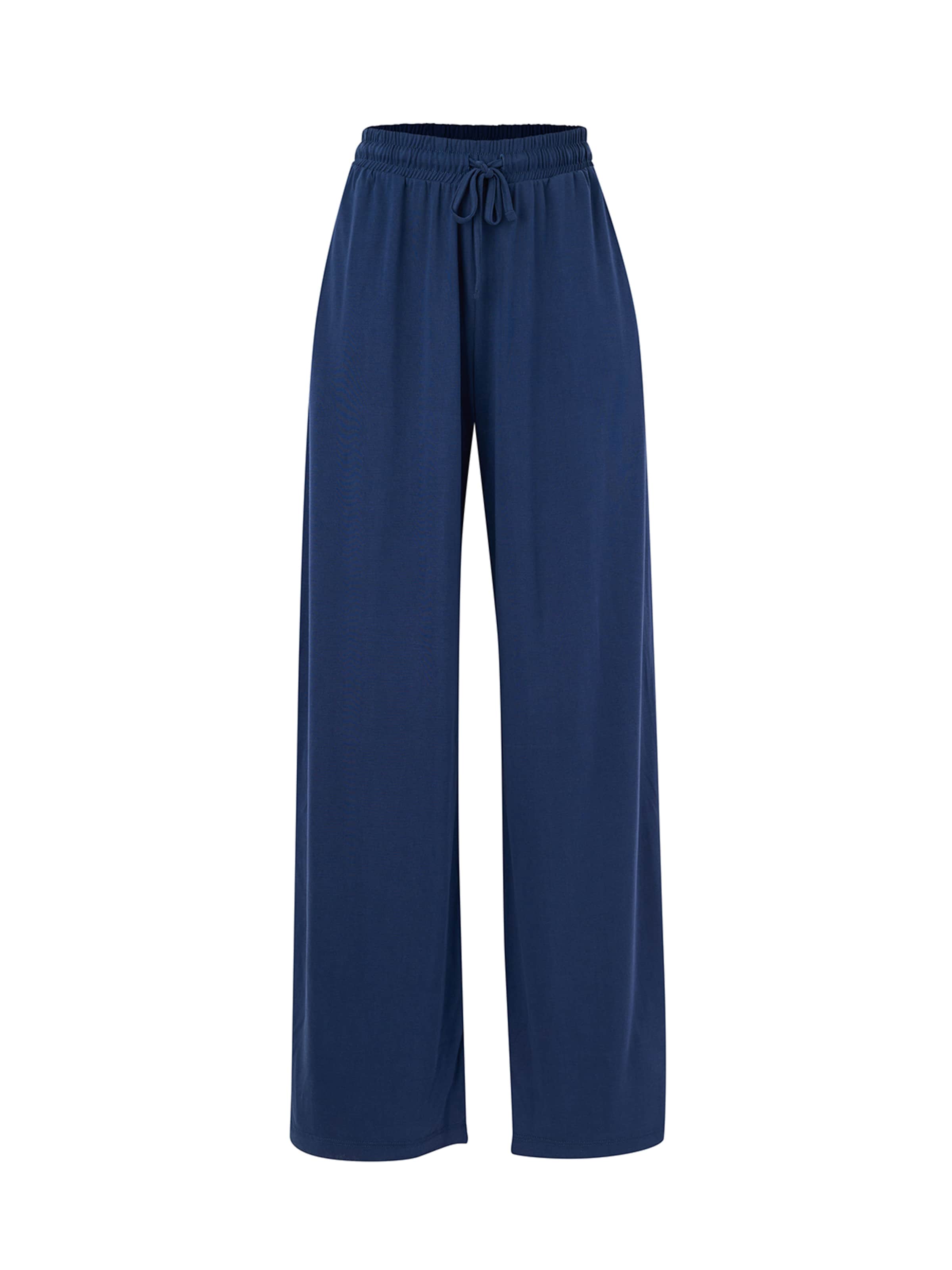 Evazați Pantaloni de la Dagi pe albastru: față