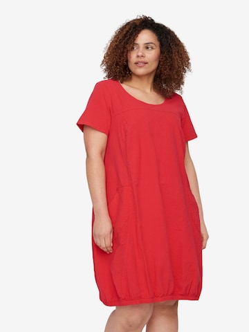 Zizzi Dress 'Jeasy' in Red: front