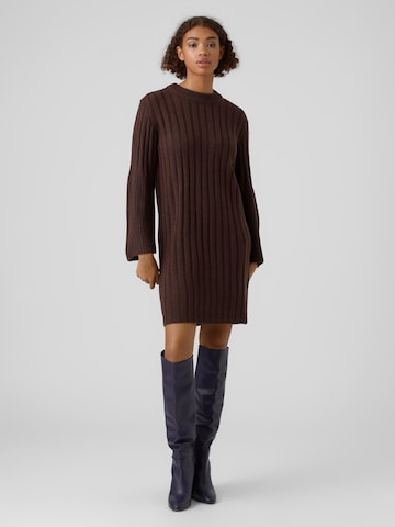 VERO MODA Knitted dress 'Layla' in Brown