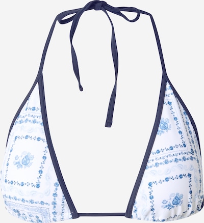 HOLLISTER Bikini gornji dio u mornarsko plava / svijetloplava / bijela, Pregled proizvoda
