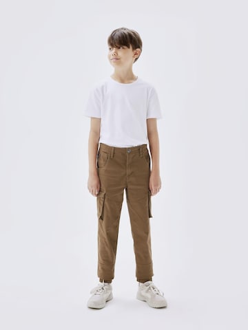 NAME IT Tapered Pants 'Bamgo' in Brown