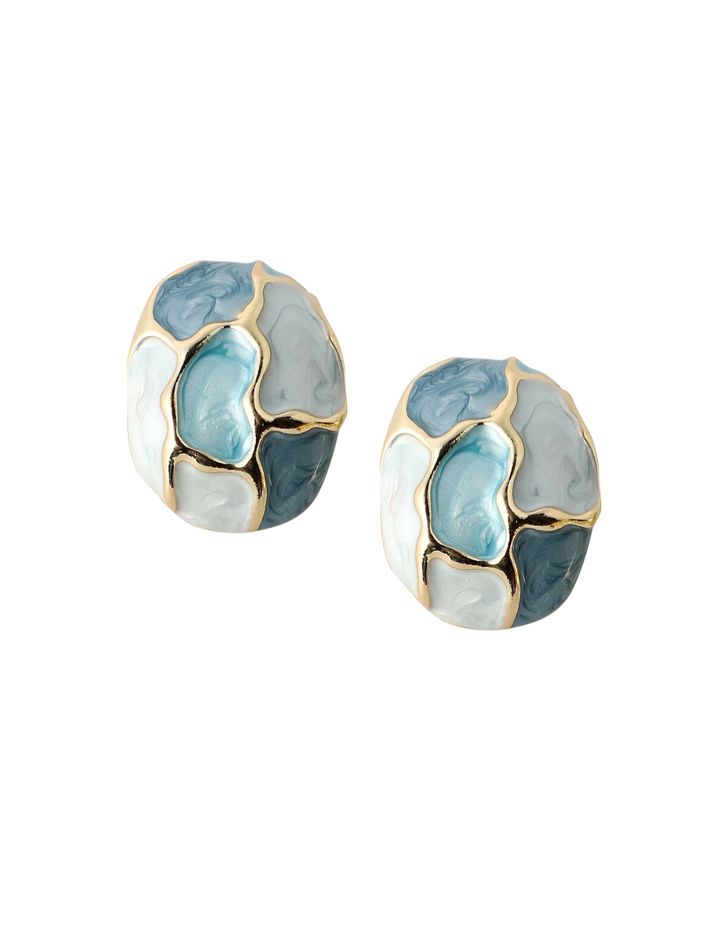 SOHI Fülbevalók 'Santo' - kék: elől