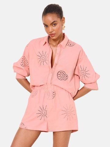 Lipsy Blouse in Pink: front