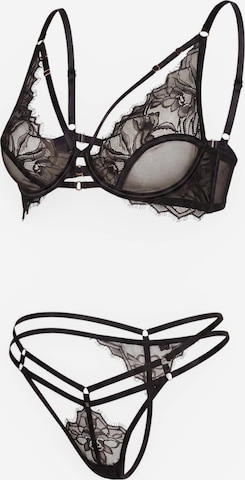 juoda Hunkemöller Siaurikės 'Bea': priekis
