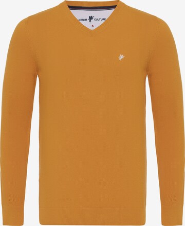 DENIM CULTURE Sweater ' NOVAK ' in Orange: front