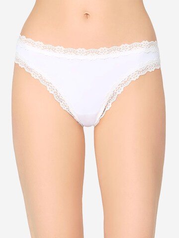 String 'Invisible Seamless' Nur Die en blanc : devant