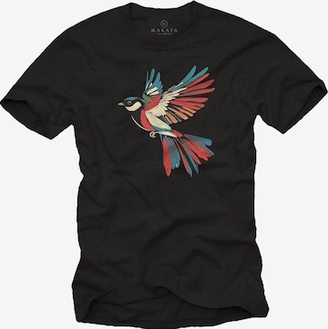 MAKAYA Shirt in Schwarz: Vorderseite